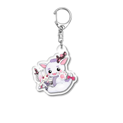 美巴雪花(みともせっか)ミニSDチビドラ Acrylic Key Chain
