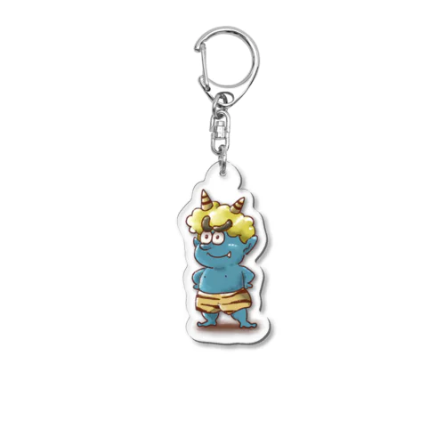 アオオニどん Acrylic Key Chain