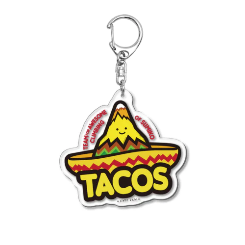 素晴らしい登山チーム「タコス」のグッズ Acrylic Key Chain