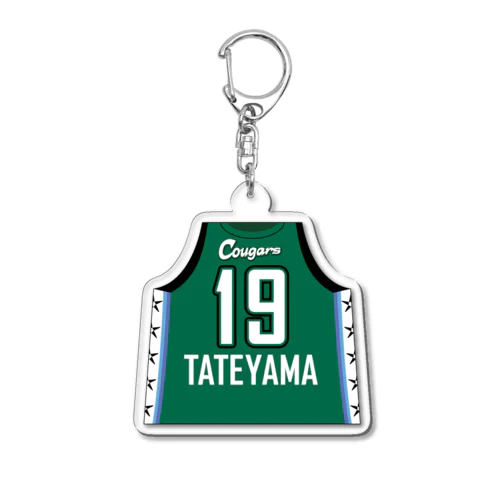 #19 舘山 萌菜：アクリルキーホルダー（ユニフォーム） Acrylic Key Chain