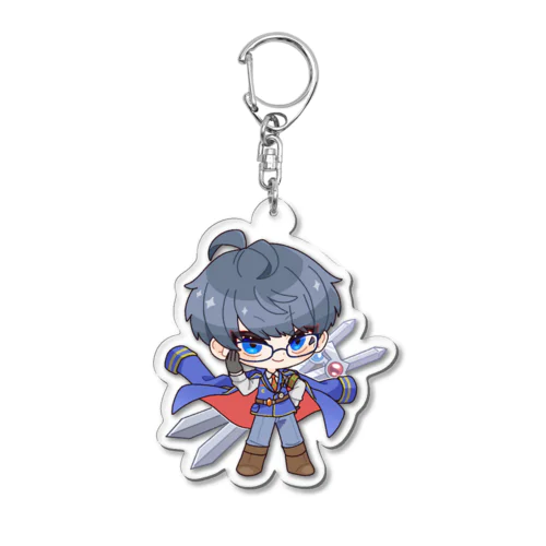 葛城ショーマ SDキャラ(メガネ掛けver) Acrylic Key Chain