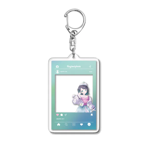 【期間限定 5/31迄】ねぎしお めい（SNS風アクリルキーホルダー） Acrylic Key Chain