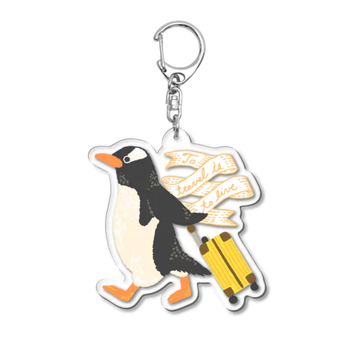 旅するペンギン Acrylic Key Chain