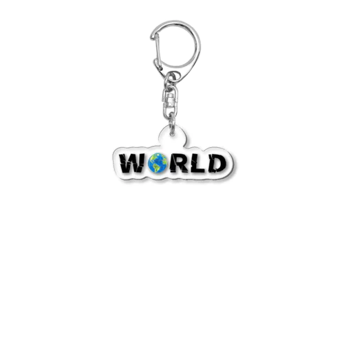 WORLD(英字＋１シリーズ) Acrylic Key Chain