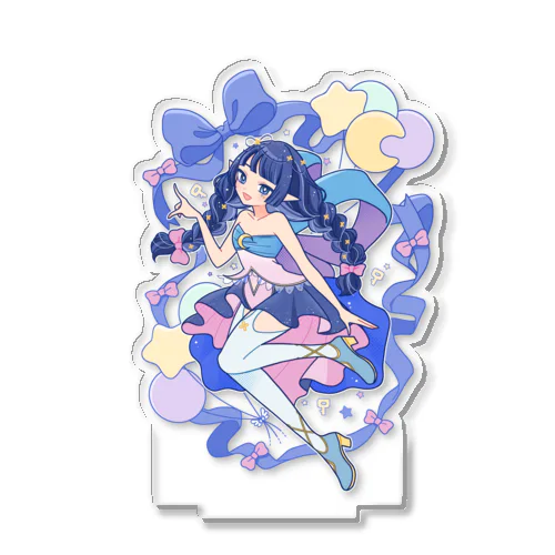 ３th Anniversary アクリルグッズ 月玖藍(風船・リボン有り) Acrylic Stand