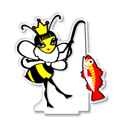 のどぐろを釣る女王バチ Acrylic Stand