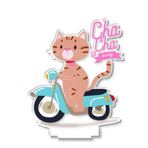 CATLES ChaCha is driving Acrylic Stand