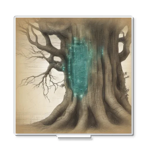 メモリーツリー　サーキットリー　アクリルアート　～MemoryTree Circuitry Acrylic Art～ Acrylic Stand