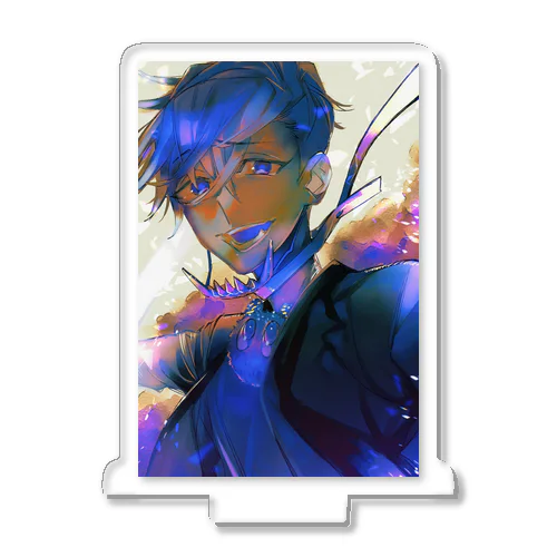 青い Acrylic Stand