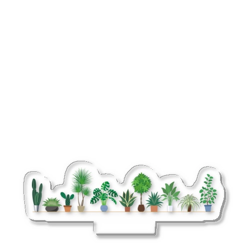 癒しの観葉植物の鉢植え Acrylic Stand