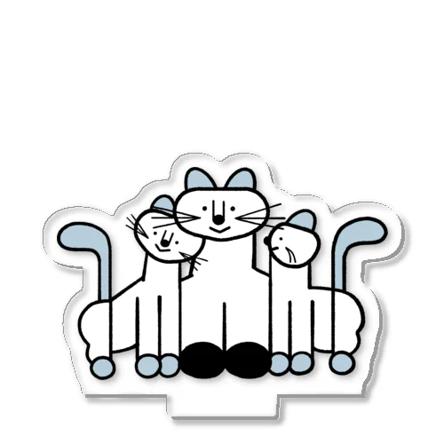 ねこのおやこ スリスリ Acrylic Stand