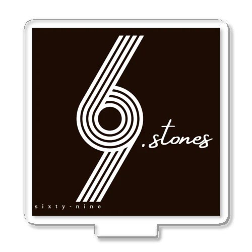 69.STONES グッズ　黒ステッカーバージョン Acrylic Stand