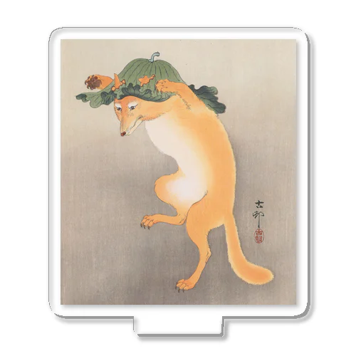 日本画：浮世絵；踊る狐 Acrylic Stand
