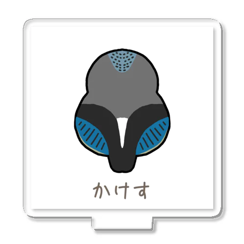 背中で語る鳥　カケス アクリルスタンド