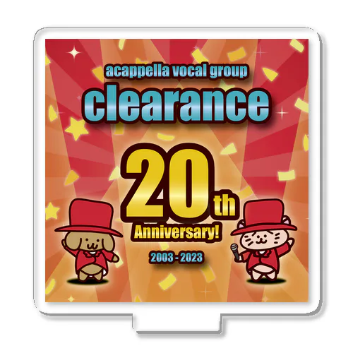 clearance 20周年記念ロゴデザイン Acrylic Stand