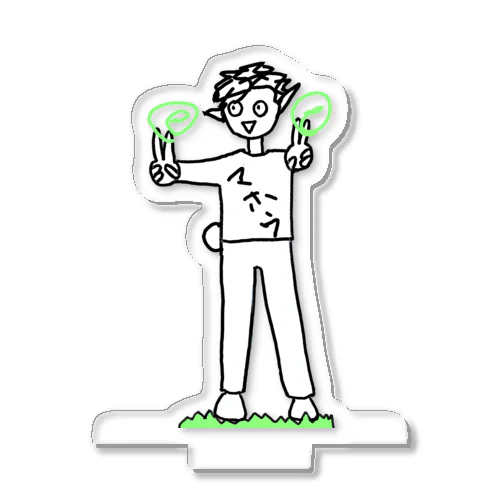 怪しげなハンドサインで呪文を詠唱するエルフ Acrylic Stand
