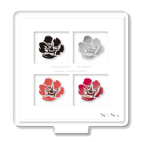 Nina Heald-2/Anemone coronaria Acrylic Stand