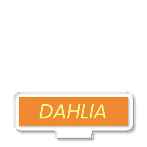 DAHLIA LOGO ORANGE & YELLOW Acrylic Stand