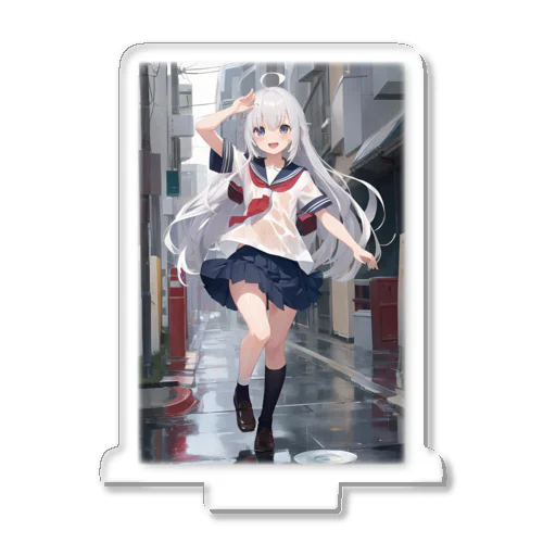 雨上がりの少女 Acrylic Stand