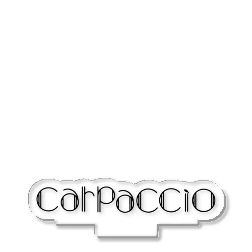 carpaccioのロゴ アクリルスタンド