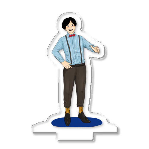 桃木和人　赤を張って、ブルー Acrylic Stand