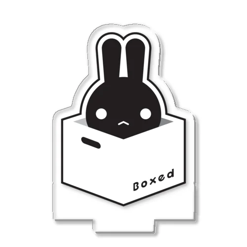 【Boxed * Rabbit】黒Ver Acrylic Stand