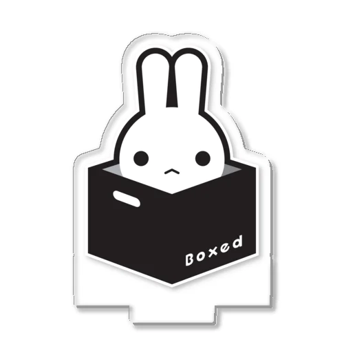 【Boxed * Rabbit】白Ver Acrylic Stand