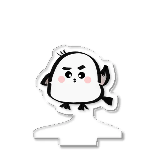 手をあげるシマエナガくん Acrylic Stand