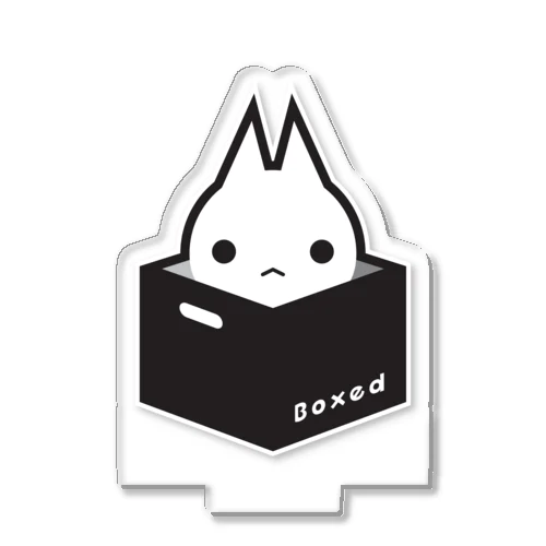 【Boxed * Cat】白Ver アクリルスタンド
