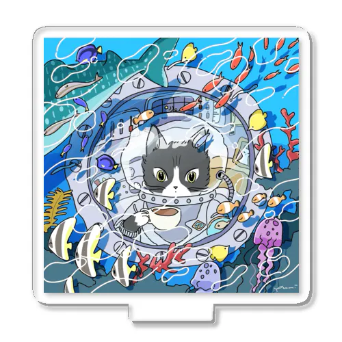 ぷにキャット【海】 Acrylic Stand