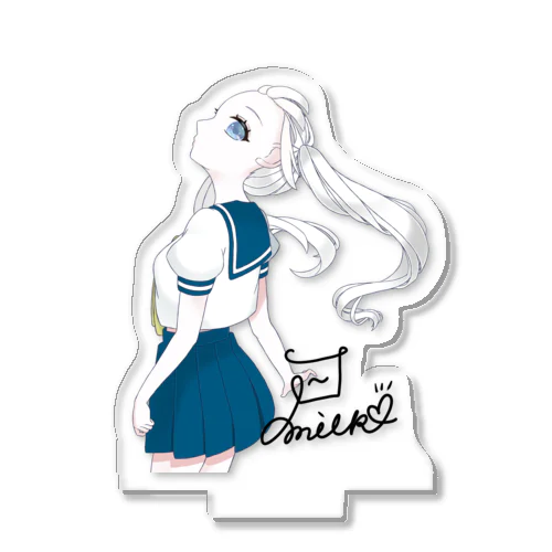 セーラー服　 milk Acrylic Stand