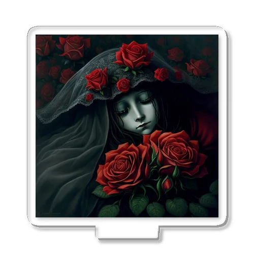 赤い薔薇の休息 Acrylic Stand