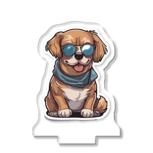 サングラスをつけた愛犬 Acrylic Stand