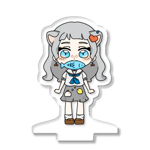 ちいさな銀シャケ Acrylic Stand