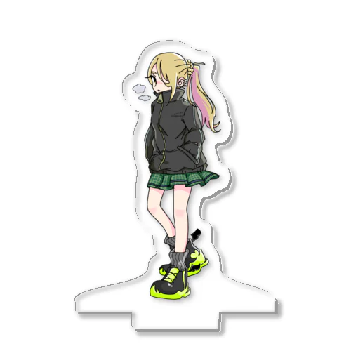 ポニーテールのギャル Acrylic Stand