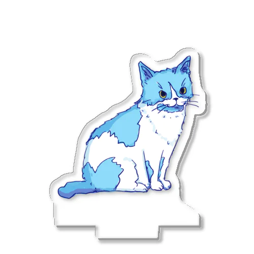 水色の猫ちゃん Acrylic Stand