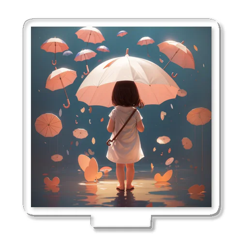 傘を持った女の子 アクリルスタンド