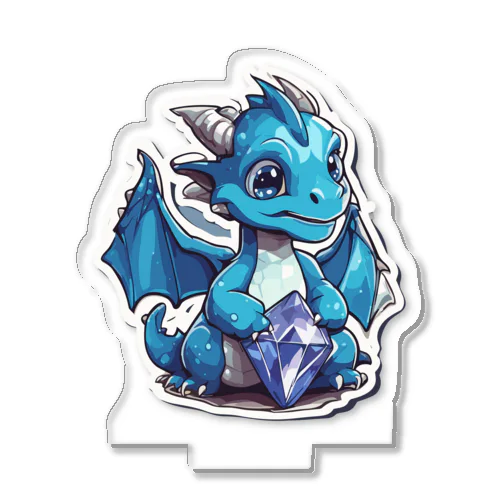 かわいいブルーダイヤモンドドラゴンのアクスタ Acrylic Stand