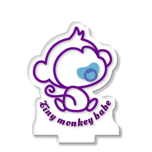 Tiny monkey babe 紫 Acrylic Stand