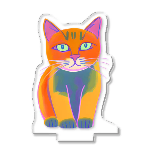 猫（カラフル） Acrylic Stand