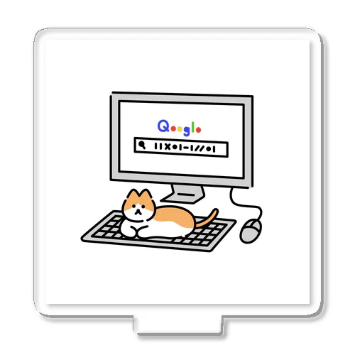 パソコン落ちつくにゃん アクリルスタンド