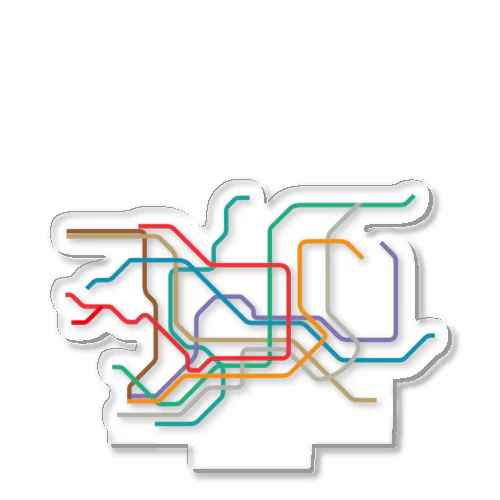 東京メトロ路線図-TOKYO METRO-東京地下鉄路線図- アクリルスタンド