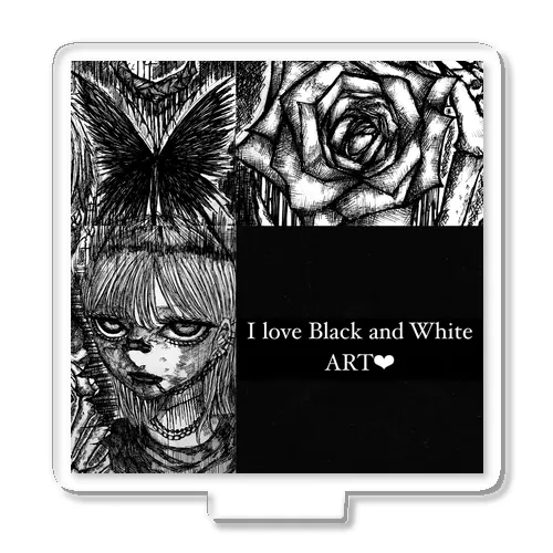 I love black and white art❤︎ アクリルスタンド