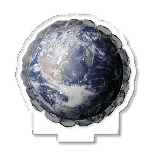 Save the Earth. bubble wrap アクリルスタンド