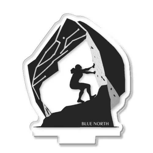 【BLUE NORTH】ボルダリングシルエットアート アクリルスタンド