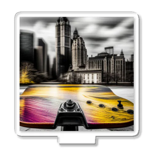 city on the skateboad Acrylic Stand