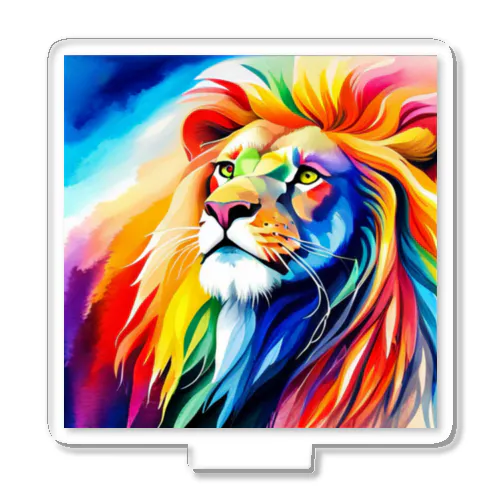 ライオン水彩画２ アクリルスタンド