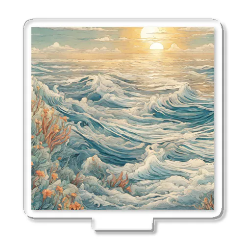 太陽と海　『洋風デザイングッズ』 アクリルスタンド