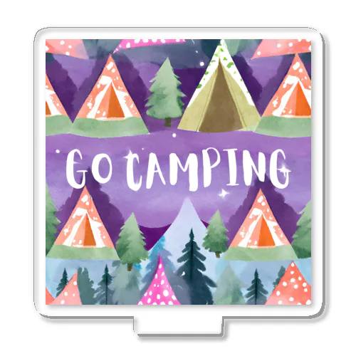 カラフルテントでGO CAMPING Acrylic Stand