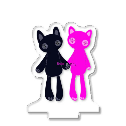 推しペアCATDOLL（black＆pink） Acrylic Stand